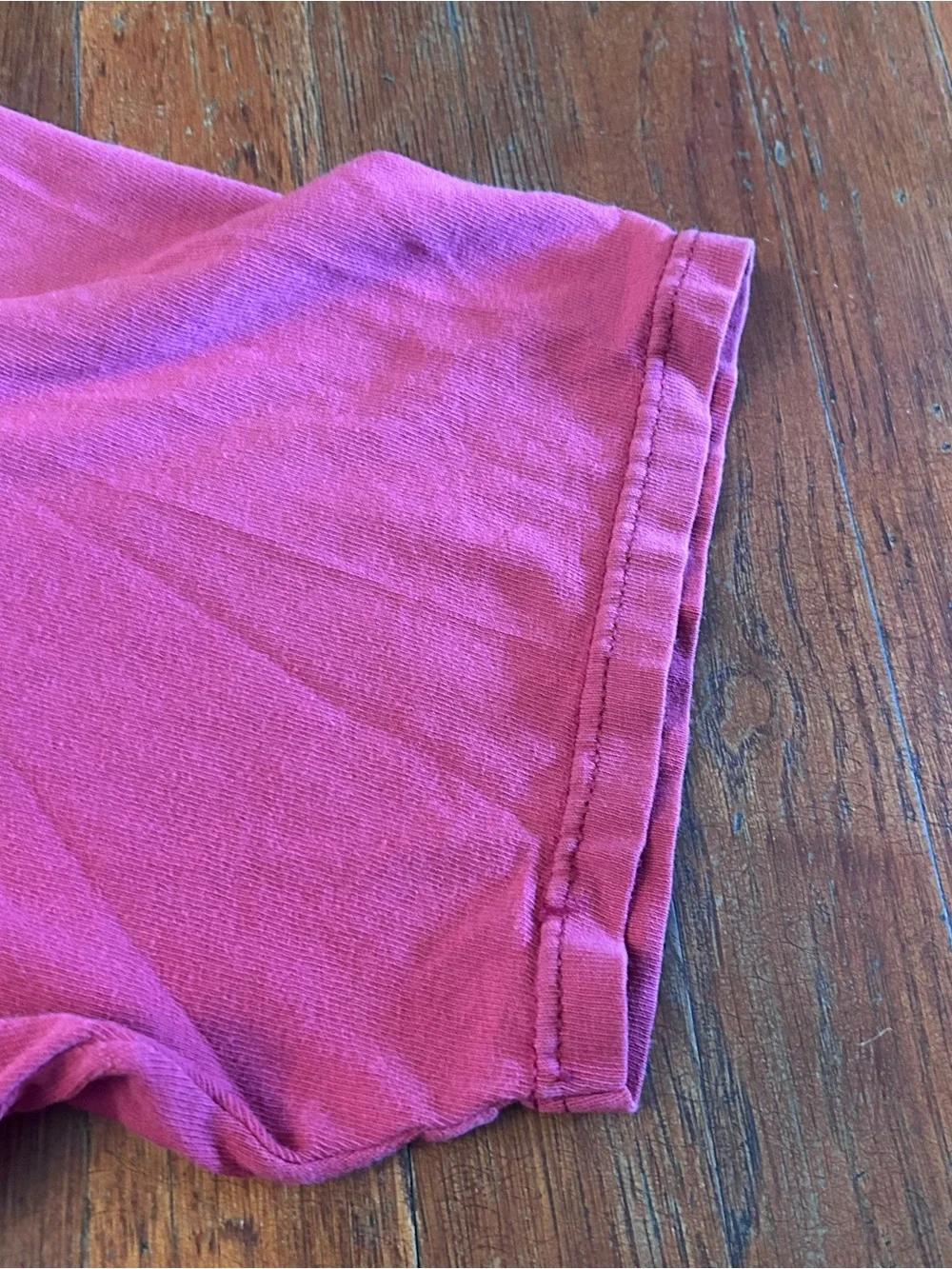 Vintage ‘90s Champion Essential Spellout Faded Red Cotton Crewneck T-shirt XL - Picture 7 of 9